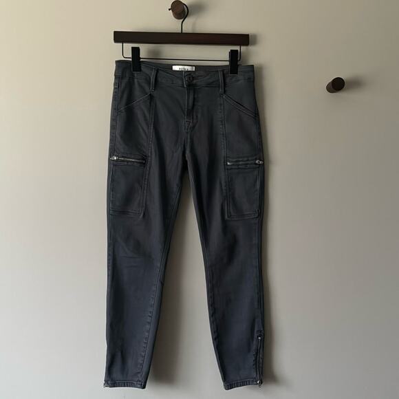 pistola Denim - PISTOLA HANNAH SKINNY CROPPED CARGO PANTS GRAY SIZE 27